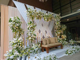 Complete White Flowers Wedding Decoration Package - Traditional Sri Lankan Design